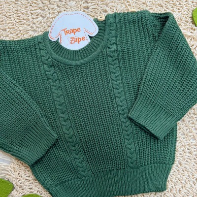 Blusa de Linha Ponto Alto Fechado - Verde Militar 